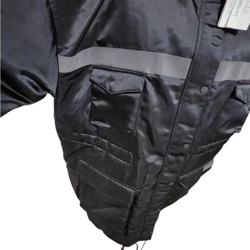 Nike Sportswear Tech Fleece Parka Hooded Full Zip Puffer Coat Jacket Black XXL‎
